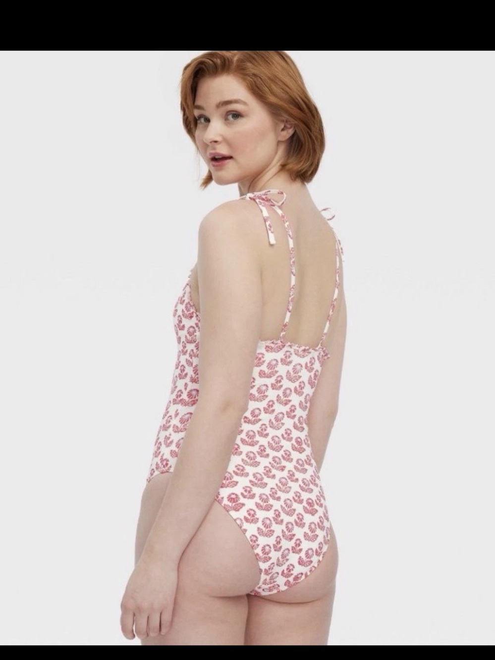 Roller Rabbit Target Women's One Piece Swimsuit Red Floral Sz XS NTW Beach Boho - Picture 2 of 12